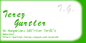 terez gurtler business card